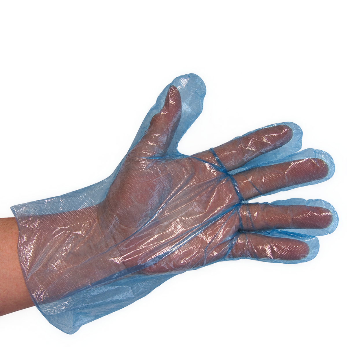 LDPE-Einmalhandschuh – Puderfrei, Blau